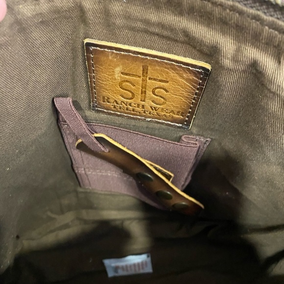 STS Palomino Millie Multi-Light Pink Serape Collection Crossbody Bag FRINGE NEW - Picture 11 of 11